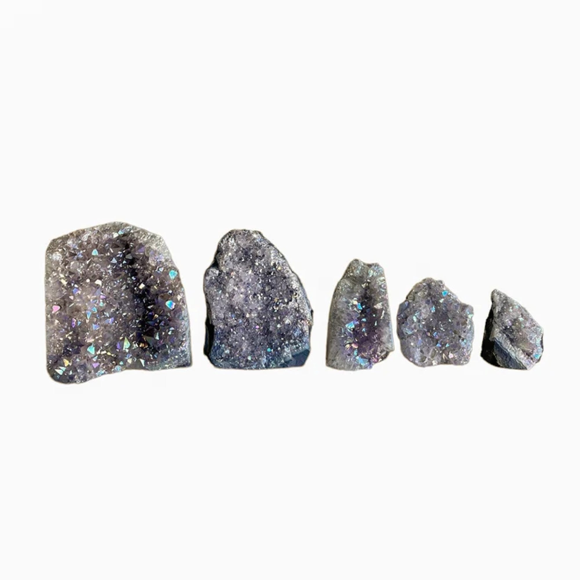 Large Aura Amethyst Cut Base