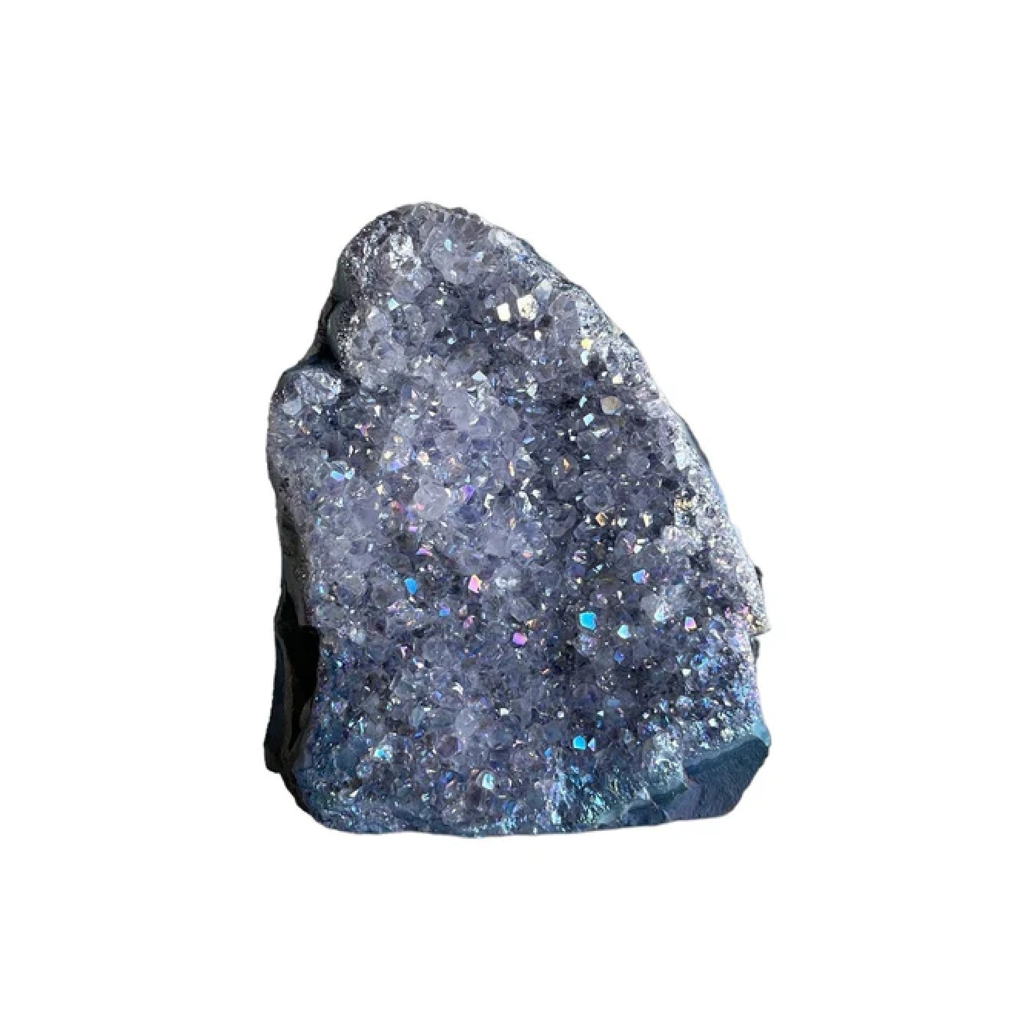 Large Aura Amethyst Cut Base