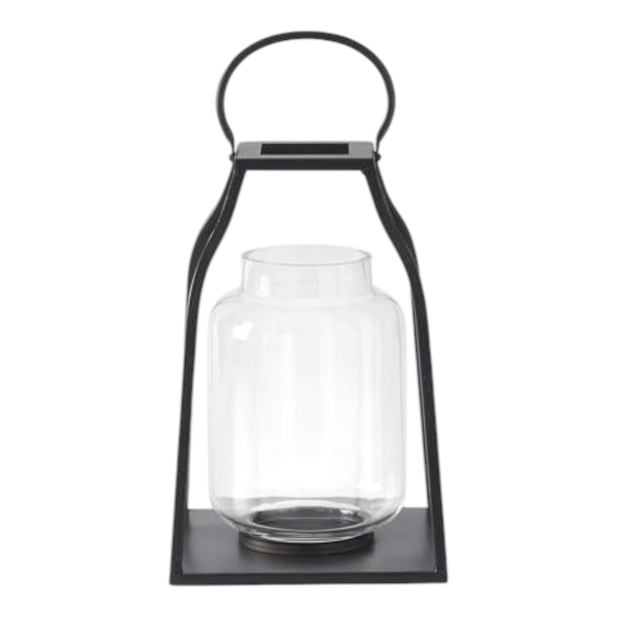 Black Metal Trapezoid Lanterns
