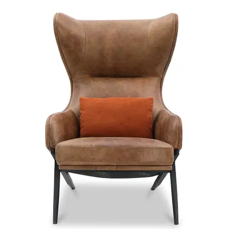 Amos Leather Accent Chair
