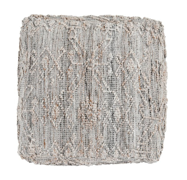 Performance Tundra Gray Multi Pouf