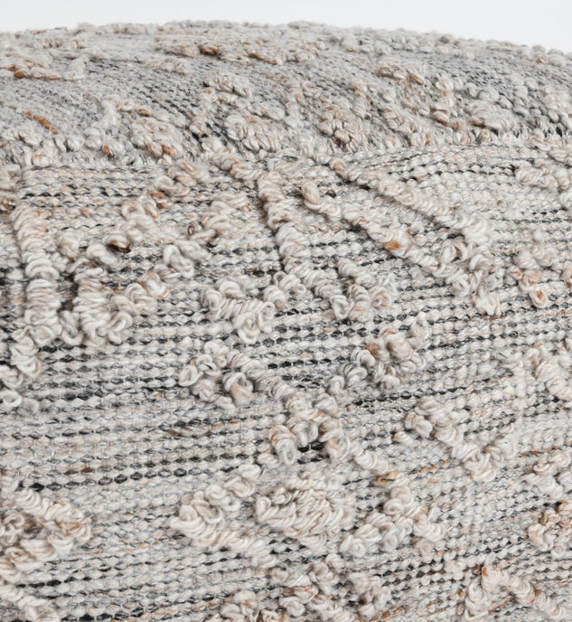 Performance Tundra Gray Multi Pouf