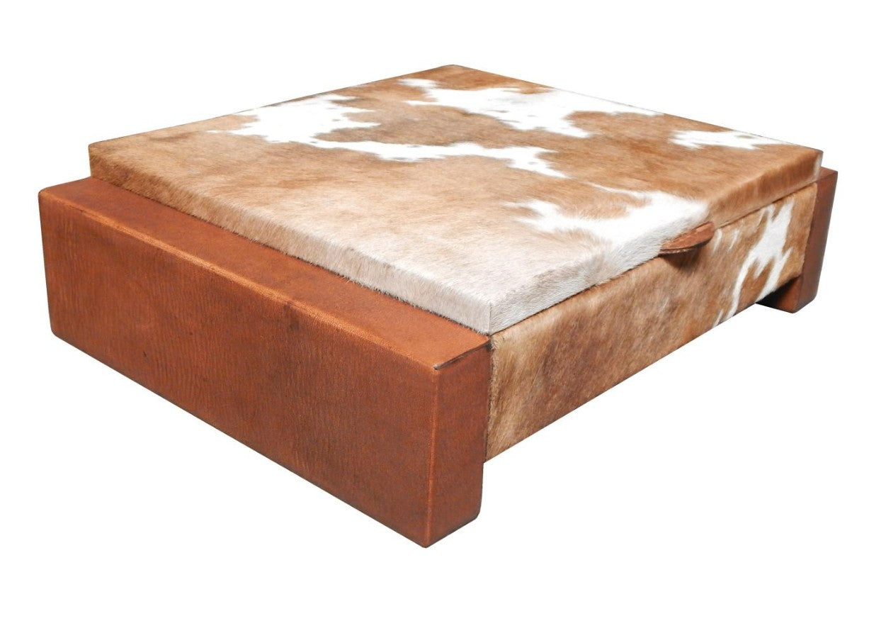 Cowhide and Leather Box
