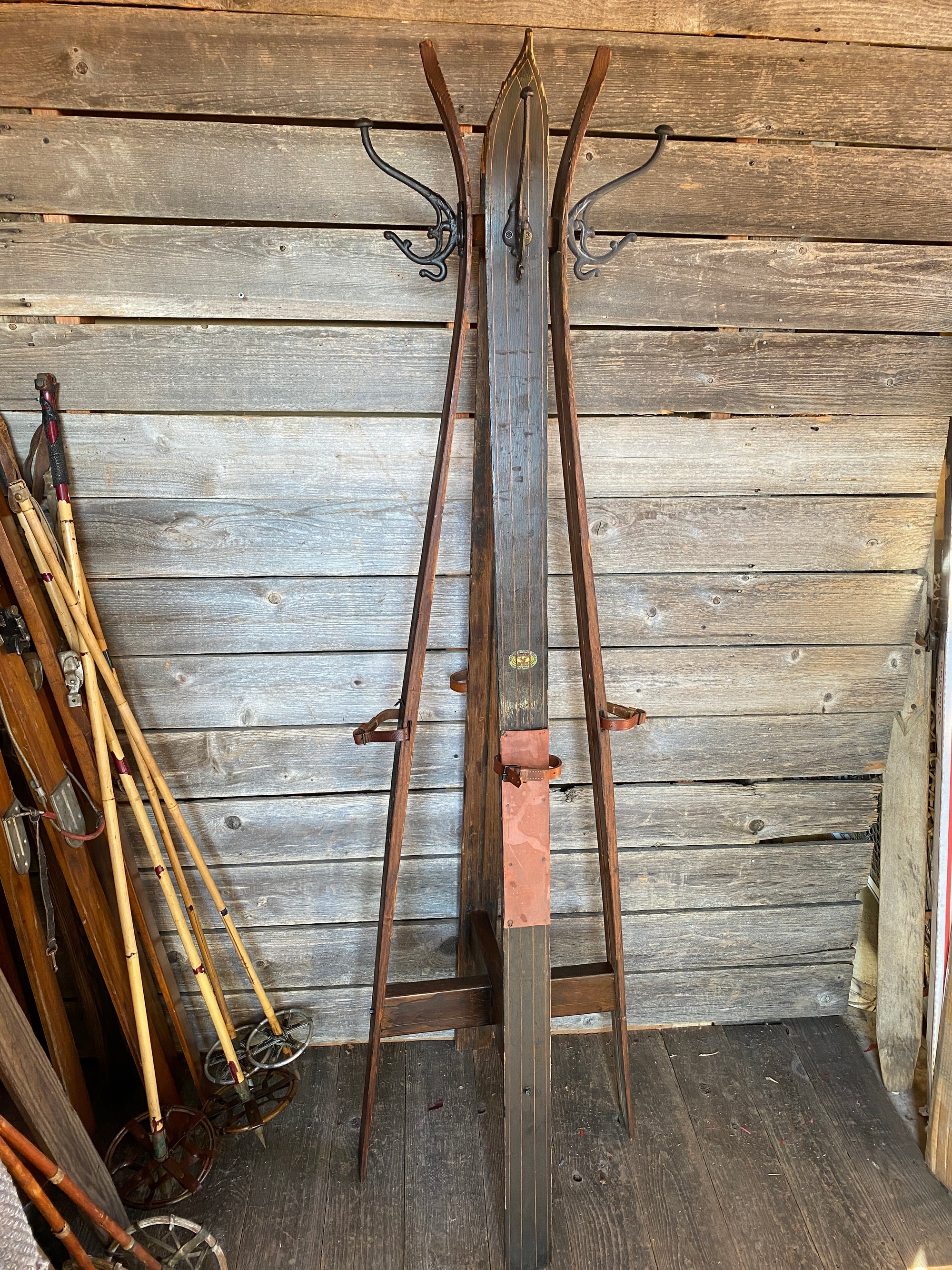 Vintage Ski Hall Tree