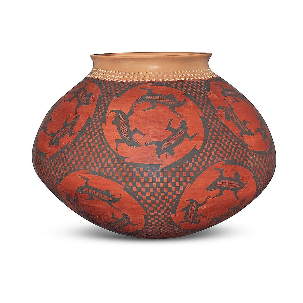 Lupe Soto Mata Ortiz Large Polychrome Pottery Olla
