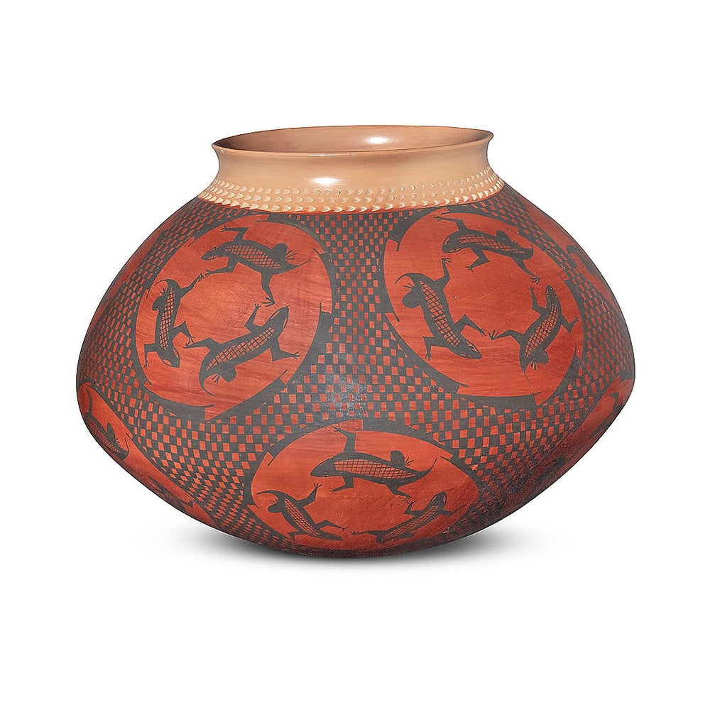 Lupe Soto Mata Ortiz Large Polychrome Pottery Olla
