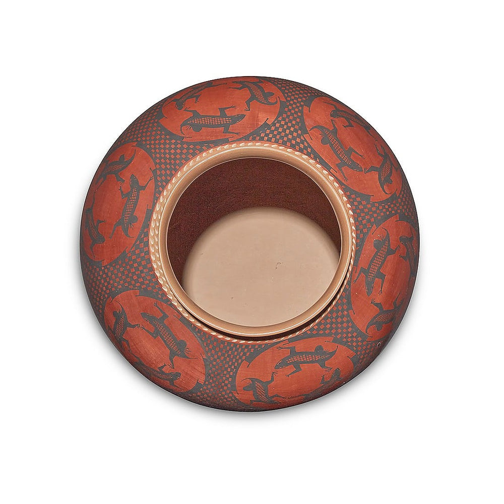 Lupe Soto Mata Ortiz Large Polychrome Pottery Olla