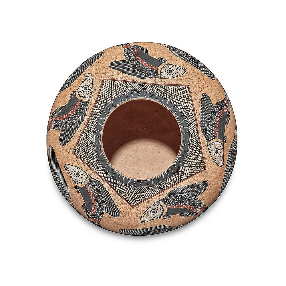Roberto Banuelos Mata Ortiz Polychrome Pottery Jar