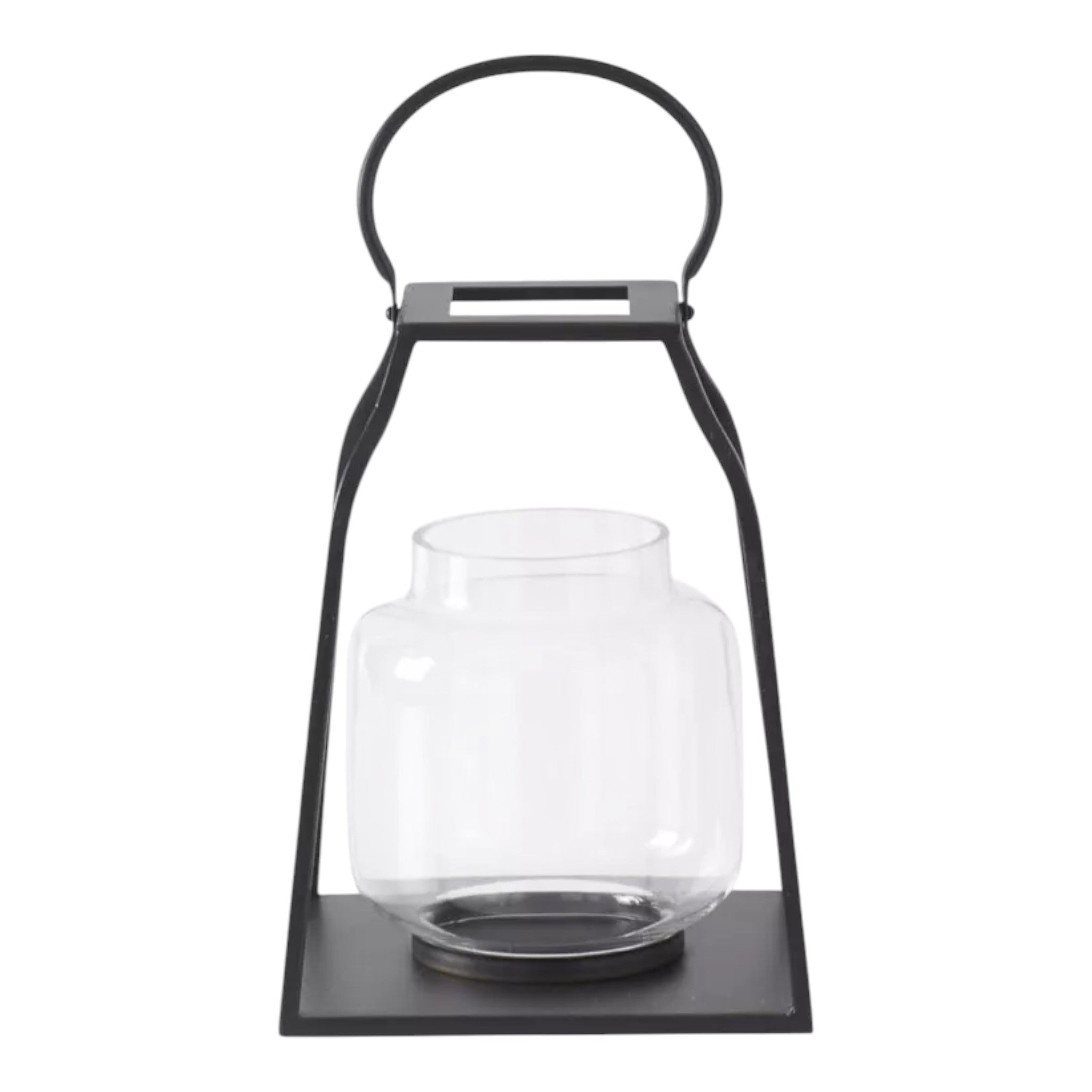 Black Metal Trapezoid Lanterns
