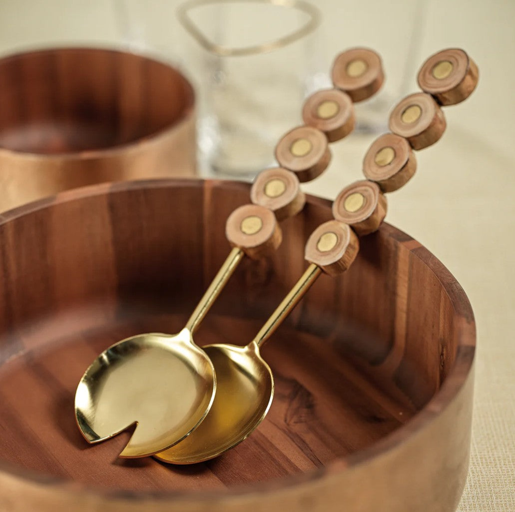 South Bay Metal and Wood Server Set