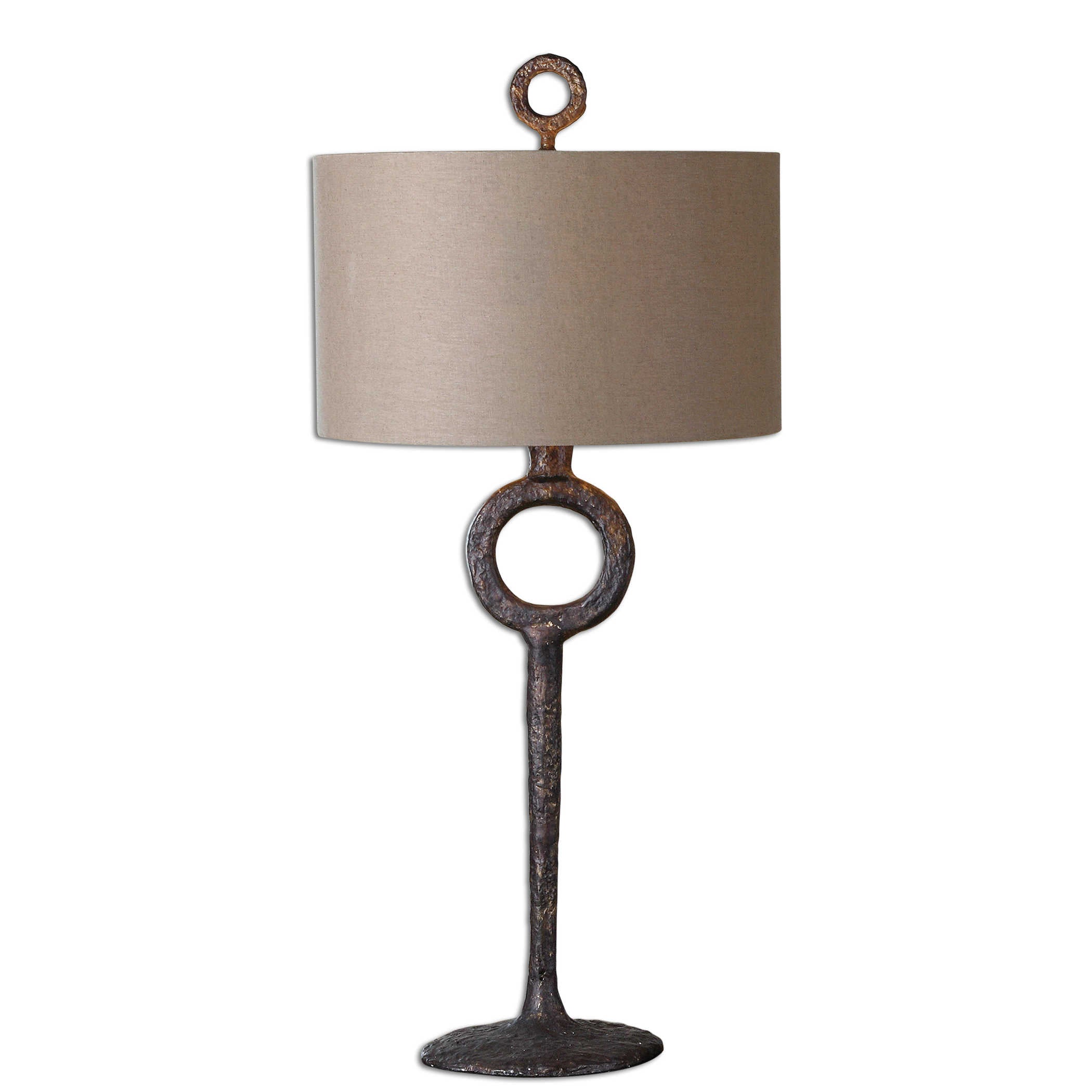 Hammered Cast Iron Table Lamp