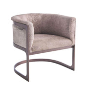 Loren Grey Hair on Hide Accent Chair