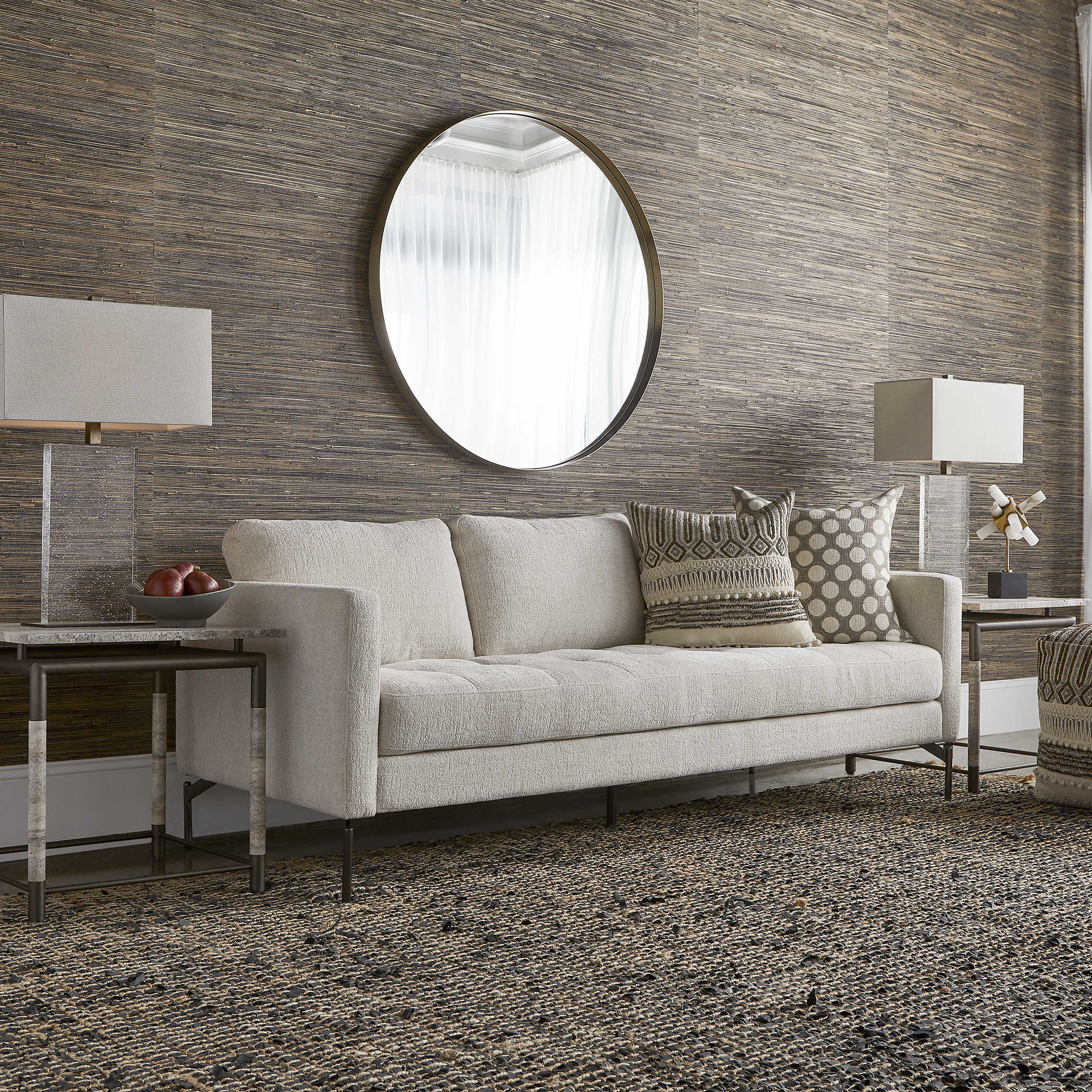 Ventura Sofa - Ivory Chenille