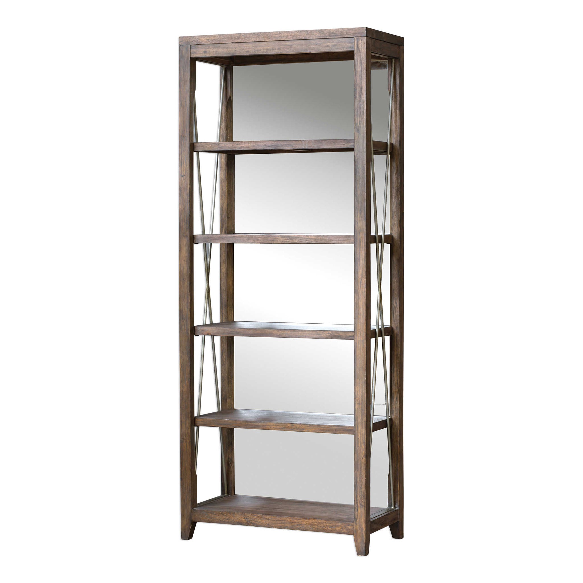 Weathered Oak Etagere
