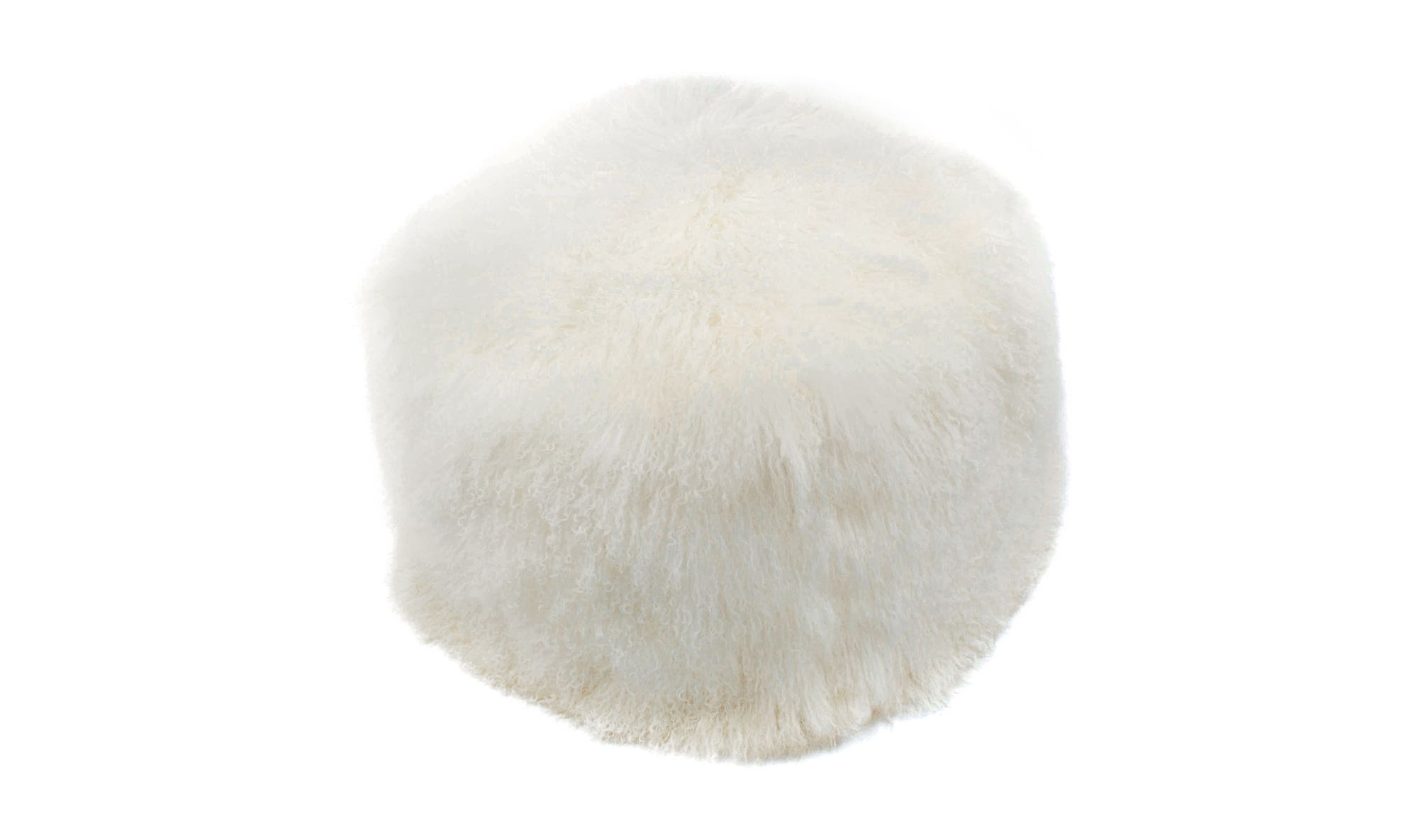 Lamb Fur Pouf